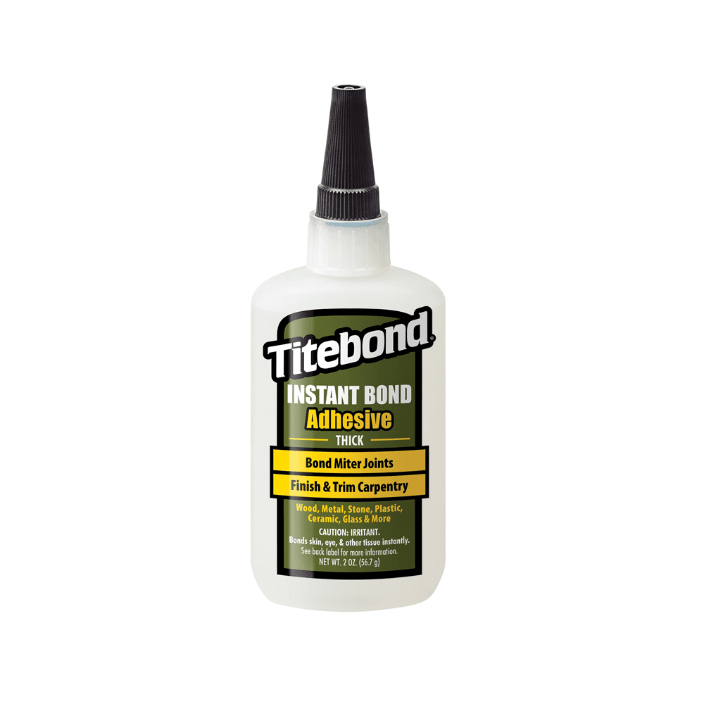 Titebond Instant Bond Thick Wood Glue, Clear, 2 oz Bottle