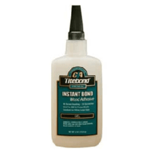 Titebond Instant Bond Wood Glue, Clear, 4 oz Bottle