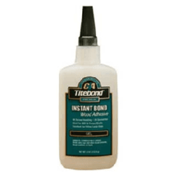 Titebond Instant Bond Wood Glue, Clear, 4 oz Bottle
