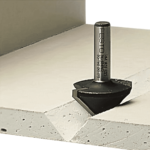 32mm x 49mm V-Groove Bit, 8mm Shank