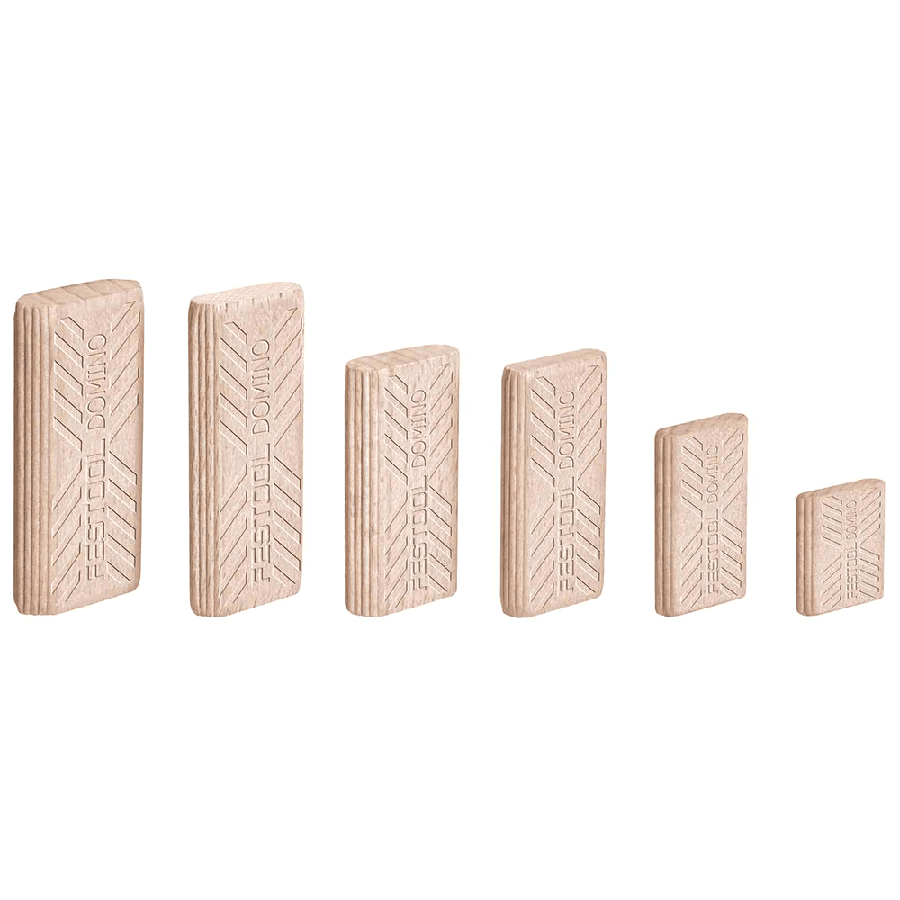 Domino 40mm x 20mm x 6mm Beech and Sipo Tenon, Pack of 190