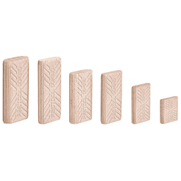 Domino 40mm x 22mm x 8mm Beech and Sipo Tenon, Pack of 130