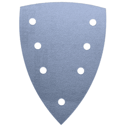 Hook & Loop 120 Grit 7 Holes Abrasive Granat DTS 400 Sanding Triangle, Aluminum Oxide on Paper (10/Pack)