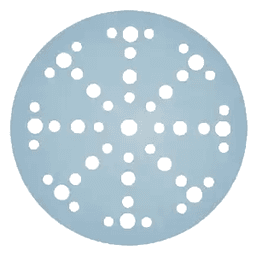 6" Hook/Loop 500 Grit 48 Holes Abrasive Granat D150 Sanding Disc, Aluminum Oxide on Paper (50/Pack)