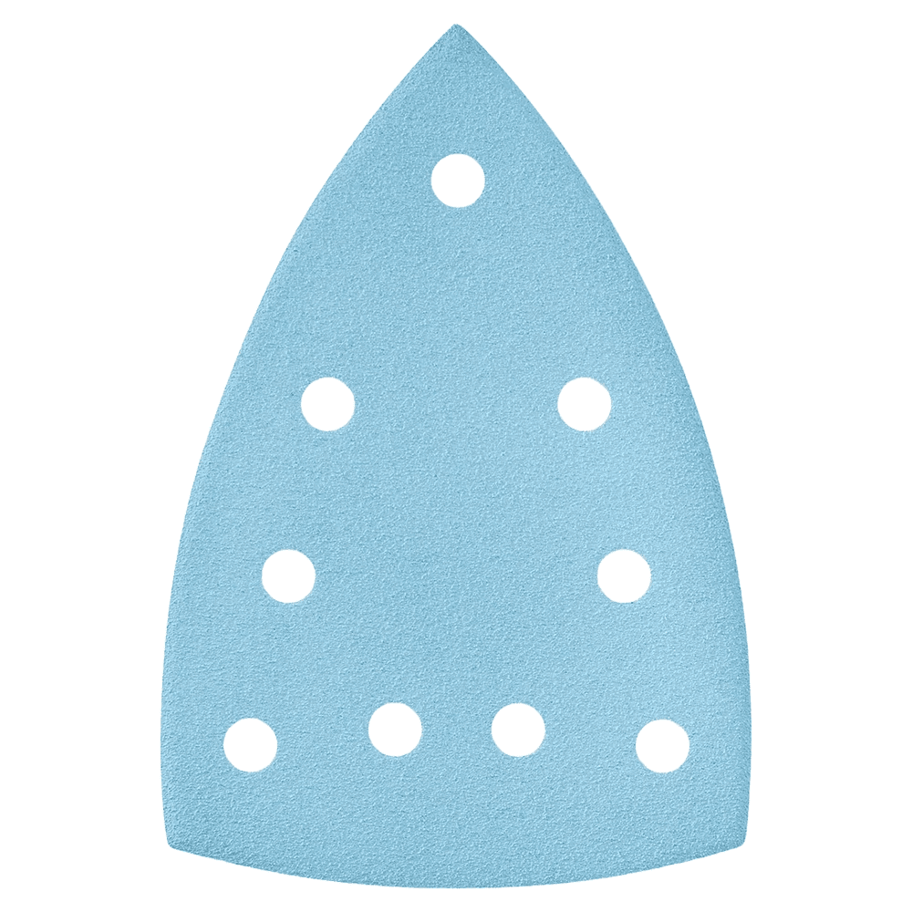 P60 Grit 9 Holes Granat Aluminum Oxide Abrasive Sheet (50/Pack)