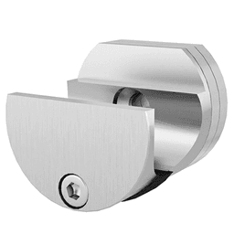Barn Door Round Rail Connector, Stainless Steel Finish