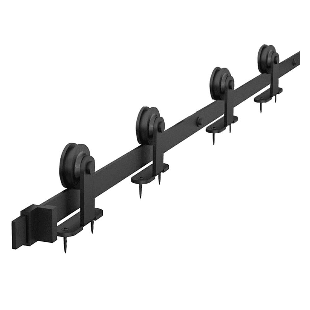 Top Mount Roller for Mini-Barn Door Hardware, Matte Black Finish
