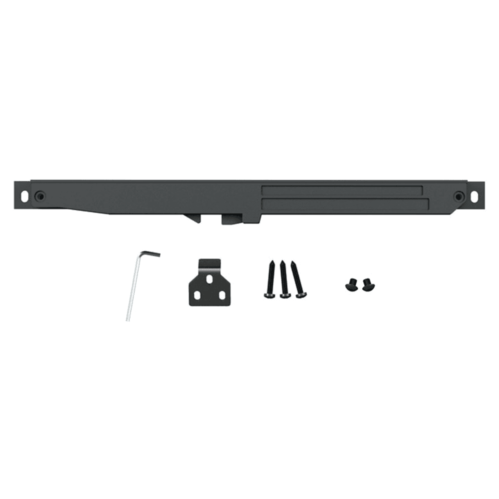 13-3/8" Flat Rail Barn Door Hardware Kit with Soft-Close, Stainless Steel Finish