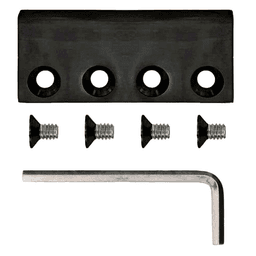 Barn Door Flat Rail Connector, Oil-Rubbed Bronze Finish