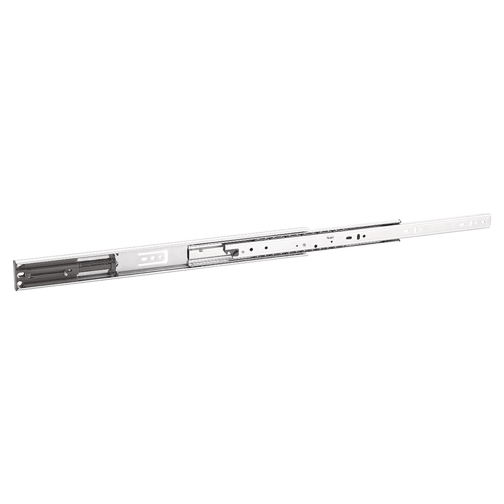 NJ-35D08 Drawer Slide with 100lb Capacity, Full Extension, Side-Mount, Soft-Closing, Zinc, 24", Bulk Box