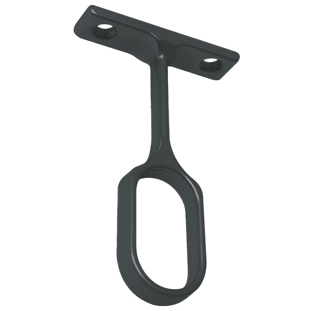 PRO Center Support for Oval Closet Rods, Matte Black