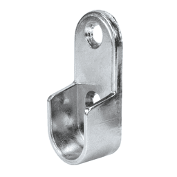 Screw-On Rod Support, Chrome Finish