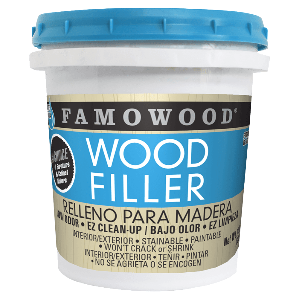 Famowood Wood Filler, Water-Based, 24 oz, White
