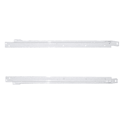 6600 Right-Hand Euro Slide Cabinet Member with 75lb Capacity, 3/4 Extension, Side-Mount, Self-Closing, White, 22-15/16