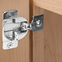 TEC 861 108° Opening Side-Mount Face Frame Hinge, 42mm Boring Pattern, Self-Closing, 7/16" Overlay, Dowelled