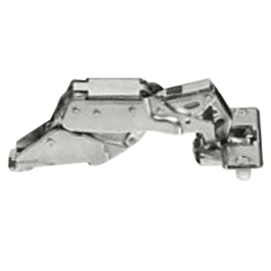 Nexis 170° Opening Hinge, 48mm Bore Pattern, Soft-Closing, Half Overlay, Nickel-Plated, Dowelled