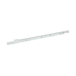 1800 Euro Drawer Slide with 125lb Capacity, Single Extension, Bottom-Mount, Self-Closing, White Epoxy, 26