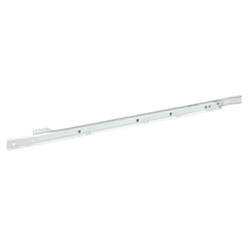 1800 Euro Drawer Slide with 125lb Capacity, Single Extension, Bottom-Mount, Self-Closing, White Epoxy, 32
