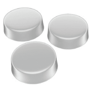 7/16" Polyurethane Door Bumpers Pads, Clear, Cylindrical, Sold per each