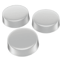 7/16" Polyurethane Door Bumpers Pads, Clear, Cylindrical, Sold per each