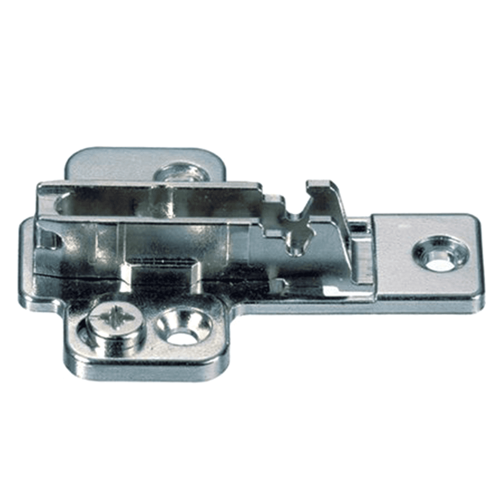 Nexis Cam Adjustable Mounting Plate, 3-Point Fixing, Nickel-Plated, Screw-On, 2mm