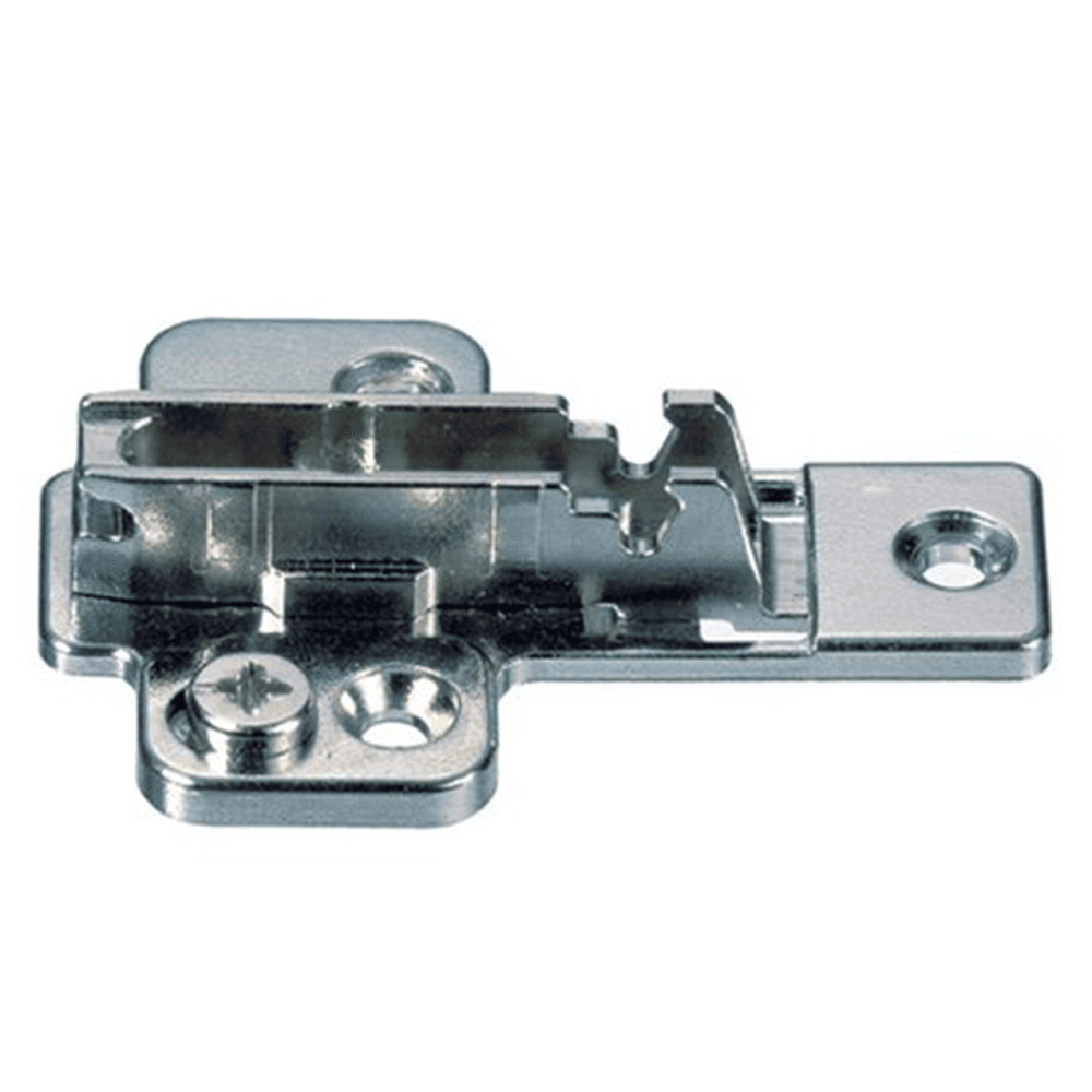 Nexis Cam Adjustable Mounting Plate, 3-Point Fixing, Nickel-Plated, Screw-On, 8mm