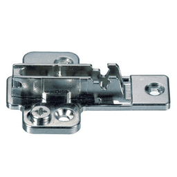 Nexis Cam Adjustable Mounting Plate, 3-Point Fixing, Nickel-Plated, Screw-On, 8mm