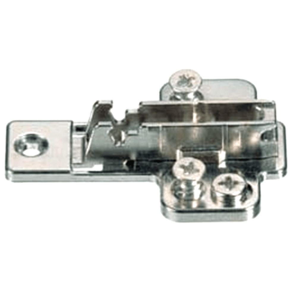 Nexis Cam Adjustable Wing Mounting Plate, 3-Point Fixing, Nickel-Plated, Screw-On, 8mm