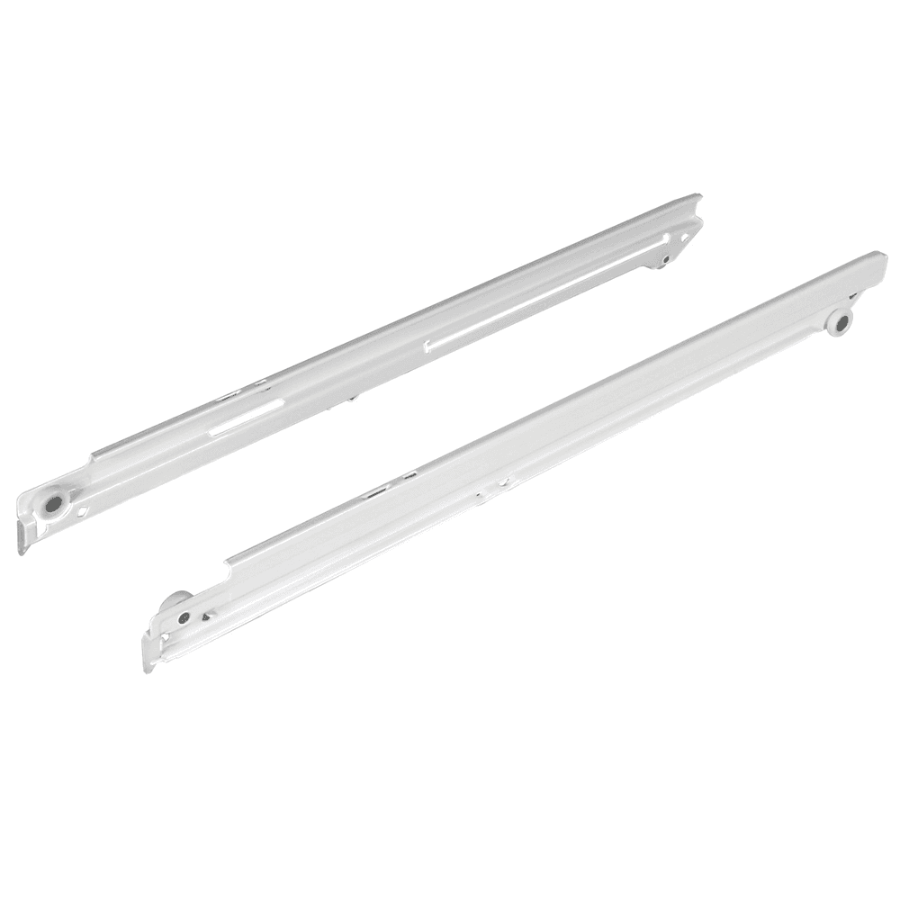 Zargen 6200 Drawer Slide Member with 100lb Capacity, Full Extension, White Epoxy, 19