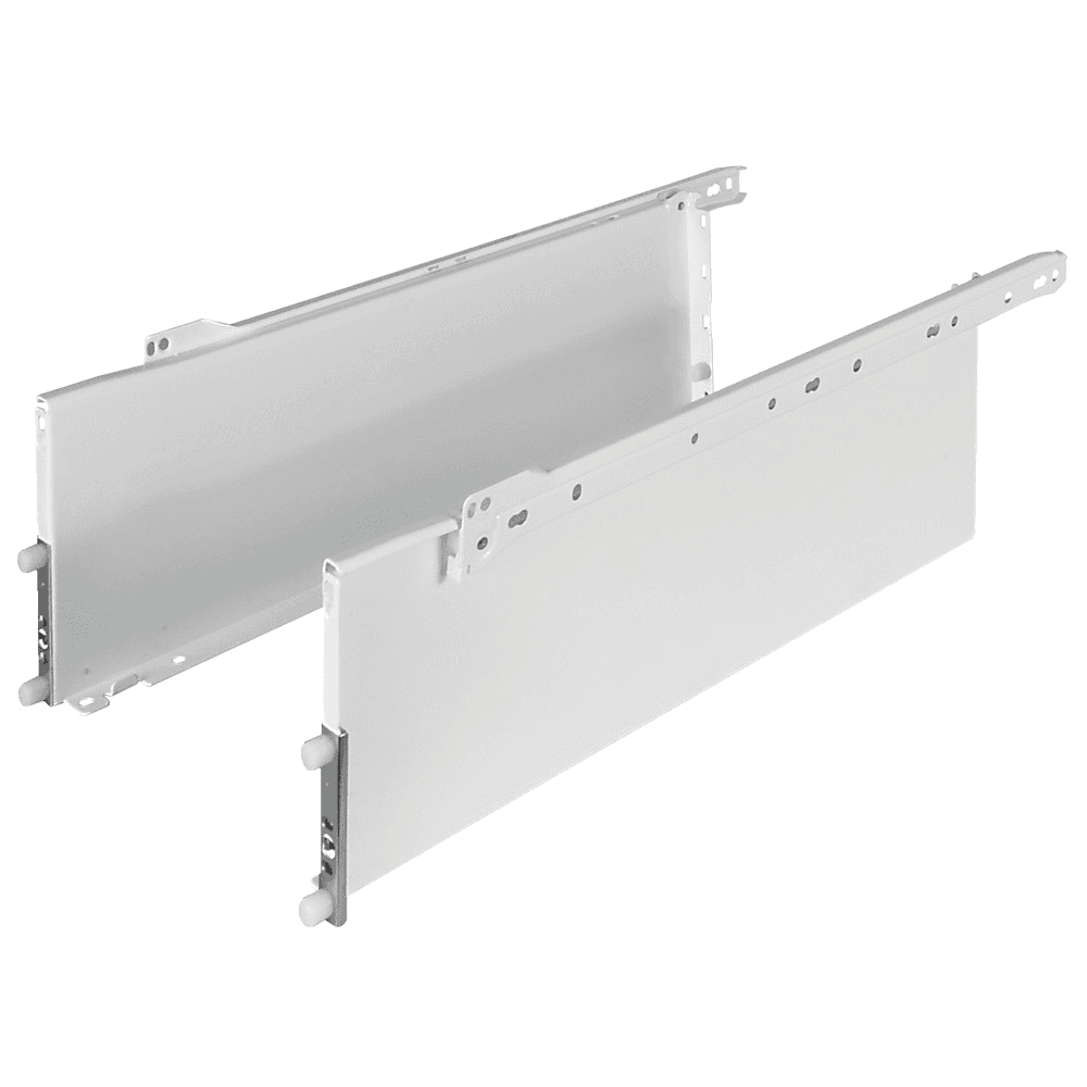 Zargen 6236 Drawer Slide with 100lb Capacity, 3/4 Extension, 6", White Epoxy, 14