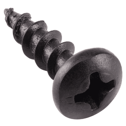 #10 x 3/4" Round Head Wood Screw, Phillips Drive Coarse Thread and Sharp Point, Nickel, Box of 5 Hundred by Grass