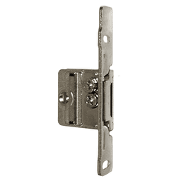 Integra Right-Hand Slide-On Front Fixing Bracket with 100lb Capacity, Single Extension, Self-Closing, Nickel-Plated