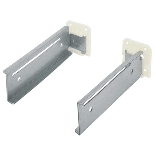 Dynapro Left and Right Rear Mount Bracket Set for 9" Slides, Zinc