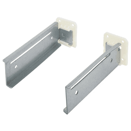 Dynapro Left and Right Rear Mount Bracket Set for 9" Slides, Zinc