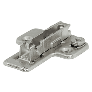 Nexis 2-D Cam Adjustable Wing Mounting Plate, 2-Point Fixing, Nickel-Plated, Screw-On, 2mm