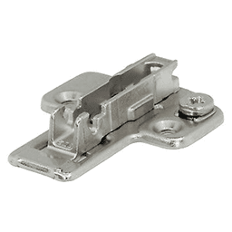 Nexis 2-D Cam Adjustable Wing Mounting Plate, 2-Point Fixing, Nickel-Plated, Screw-On, 2mm