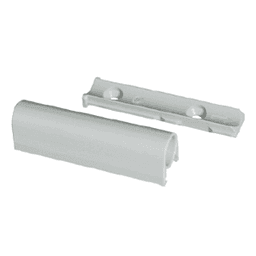 Tipmatic Push-to-Open Linear Adapter Plate for Line Boring/Euro Screw, Light Gray