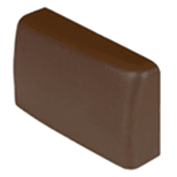 Cover Cap for Suspension Bracket, Right Hand, Brown