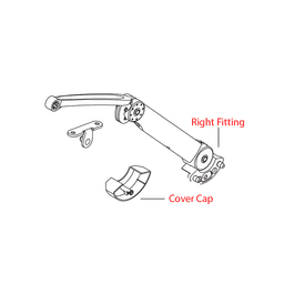 Kinvaro T-105 Right Hand Standard Flap Stay, Nickel-Plated