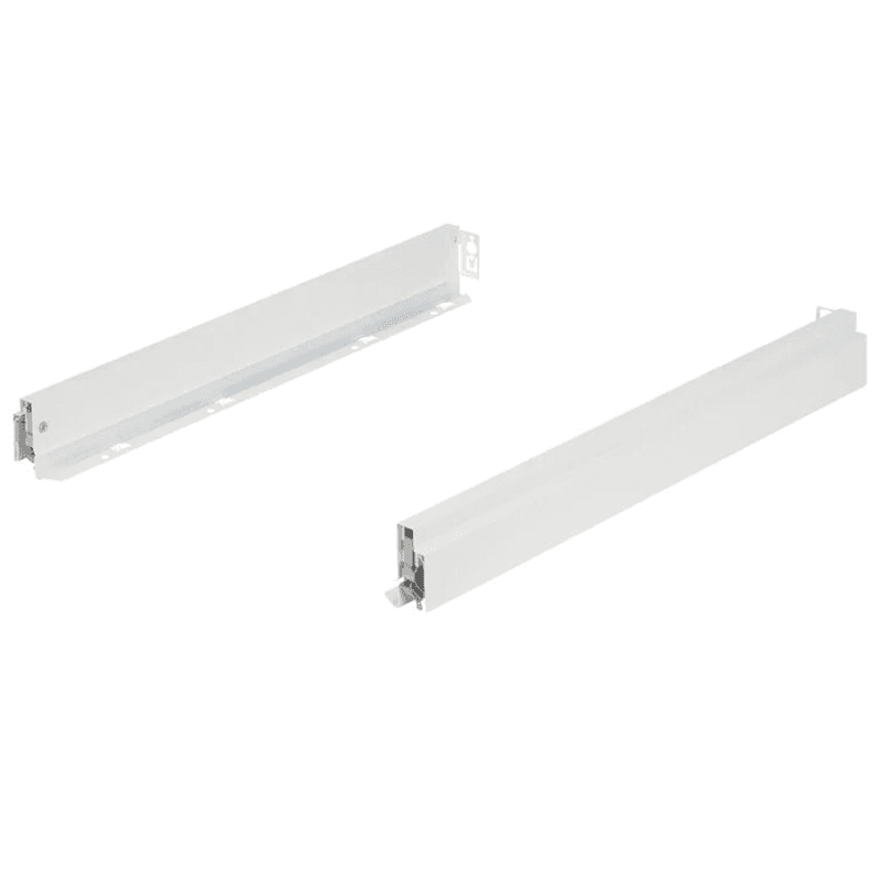 Nova Pro Scala H63 Drawer Member Set with 154lb Capacity, Full Extension, Soft-Closing, 2-1/2", Ice, 16