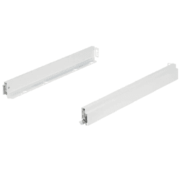 Nova Pro Scala H63 Drawer Member Set with 154lb Capacity, Full Extension, Soft-Closing, 2-1/2", Ice, 16