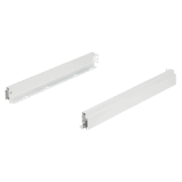 Nova Pro Scala H63 Drawer Member Set with 154lb Capacity, Full Extension, Soft-Closing, 2-1/2", Ice, 18