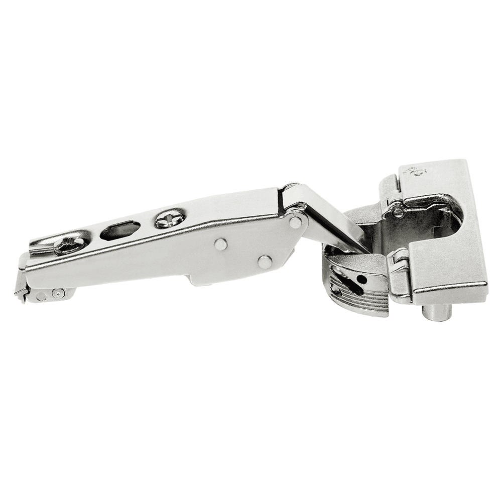 Nexis 125° Opening Hinge, 48mm Bore Pattern, Self-Closing, Full Overlay, Nickel-Plated, Impresso