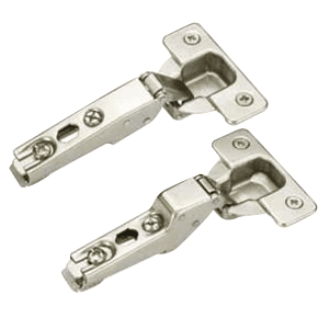 Nexis 125° Opening Hinge, 42mm Bore Pattern, Soft-Closing, Full Overlay, Nickel-Plated, Screw-On