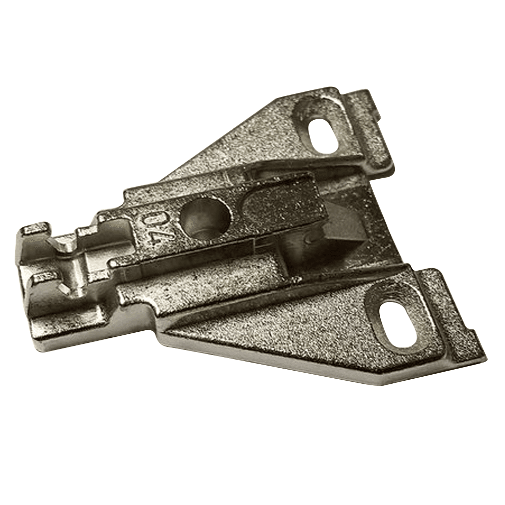 Nexis Adjustable Face Frame Mounting Plate, Nickel-Plated, Screw-On, 4mm