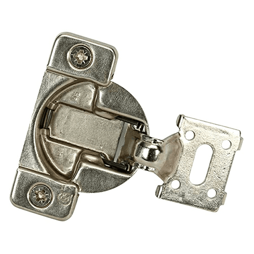 Tec 863 108° Opening Euro Face Frame Hinge, 42mm Boring Pattern, Soft-Closing, Variable Overlay, Dowelled