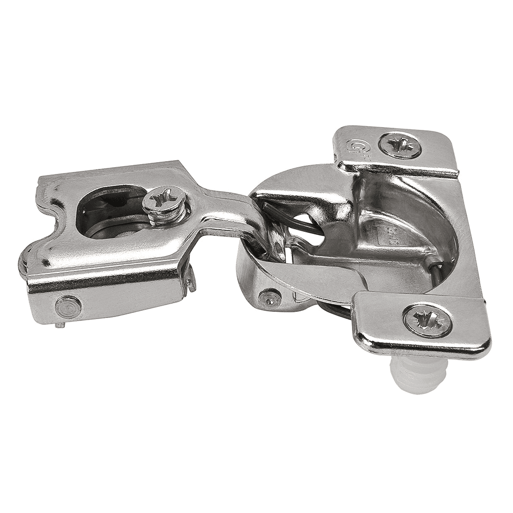TEC 864 108° Opening Wrap-Around Face Frame Hinge, 45mm Boring Pattern, Self-Closing, 1/4" Overlay, Dowelled