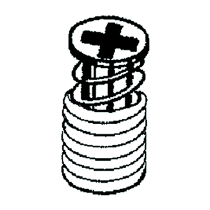 3.5mm x 12mm Spax Screw for TEC 860 Dowel, Nickel