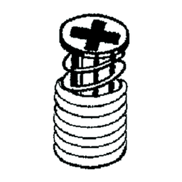 3.5mm x 12mm Spax Screw for TEC 860 Dowel, Nickel