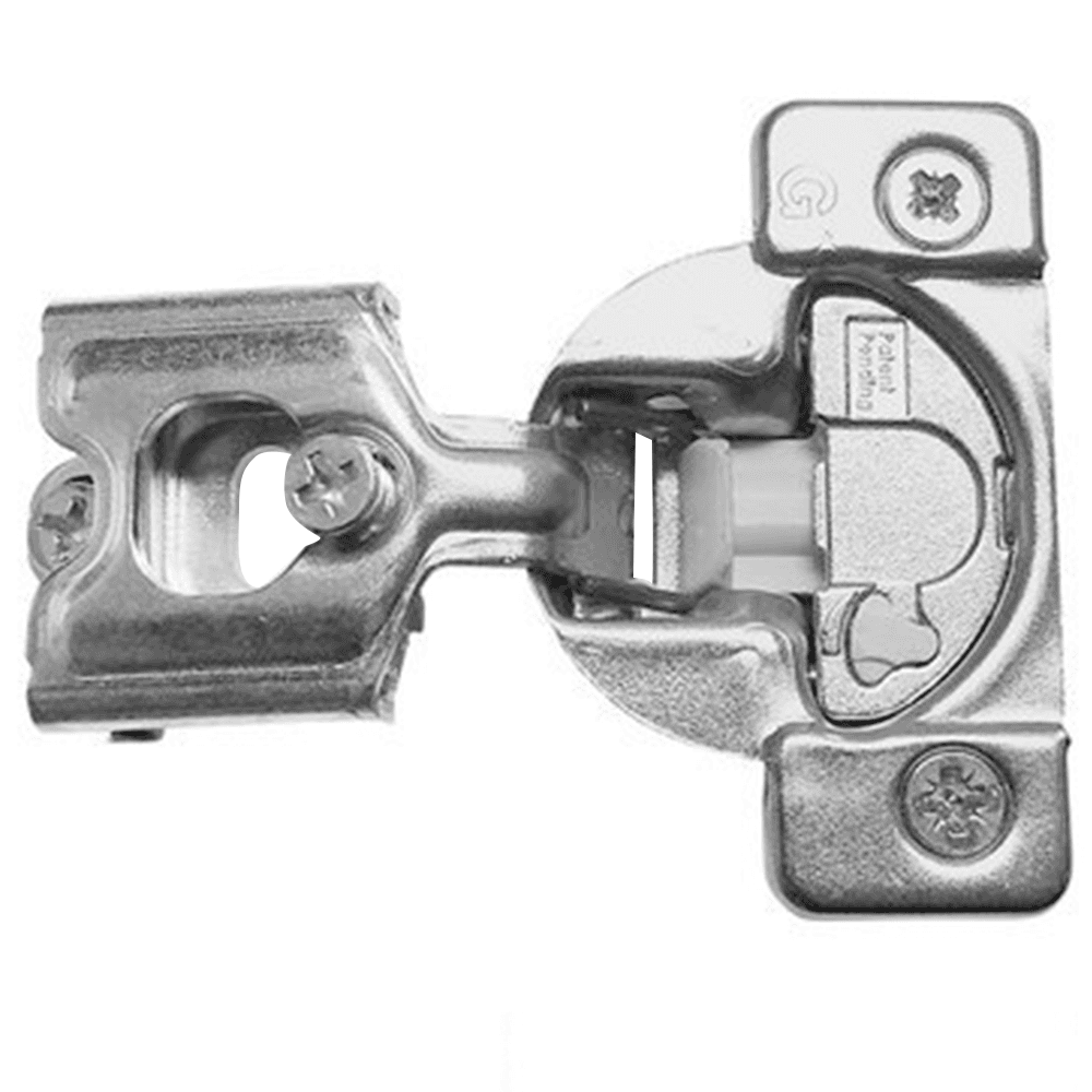 TEC 864 108° Opening Side-Mount Face Frame Hinge, 42mm Boring Pattern, Soft-Closing, 1/2" Overlay, Dowelled